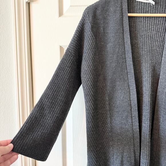 Rag & Bone Merino Wool Open Dee Cardigan in Gray - Picture 6 of 9